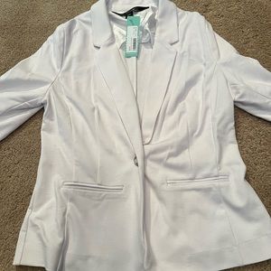 Kensie Rebekah Ponte Blazer in white. M new with tags.